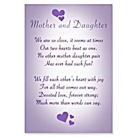 Love between mother and 2024 daughter musical glitter globe
