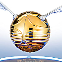 HARRY POTTER Levitating Illuminated GOLDEN SNITCH Sculpture