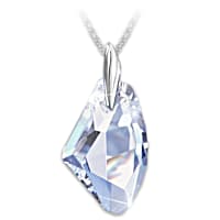 Swarovski black pendant necklace top