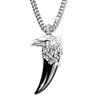 Soaring Spirit Mens Sculpted Eagle Talon Pendant Necklace