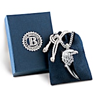 Soaring Spirit Mens Sculpted Eagle Talon Pendant Necklace