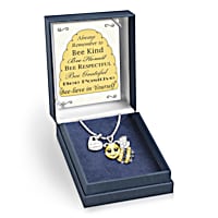 Bee necklace swarovski top