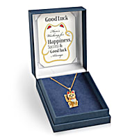Radiant cat of great fortune new arrivals pendant