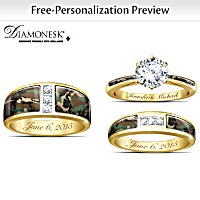 White gold camo wedding rings hotsell