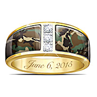 White gold camo wedding rings on sale