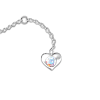 Swarovski silver heart necklace clearance
