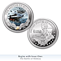 80th Anniversary Battle Of Midway 99.9% Silver-Plated Proof Coin