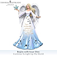 Thomas Kinkade Light Of Love Illuminated Angel Figurine