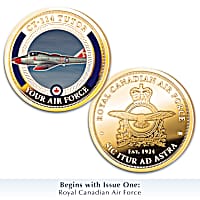 USAF 333d FS クリスマス Royal Canadian Air Force 24K Gold-Plated Proof Collection