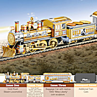 Gold Rush Express Illuminated Electric Train Collection With Track Set