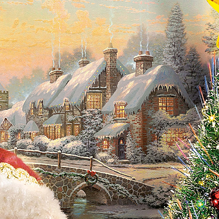 邦楽 The Magical Steppers. COLOR MY HOLIDAY Thomas Kinkade Storytelling Santa Tabletop Figurine: Twas