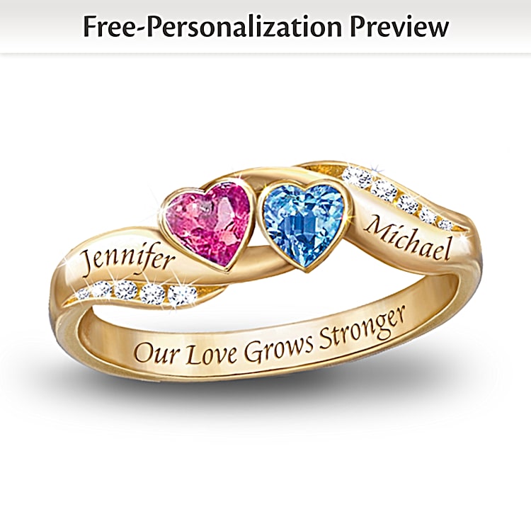 Love heart couple ring deals