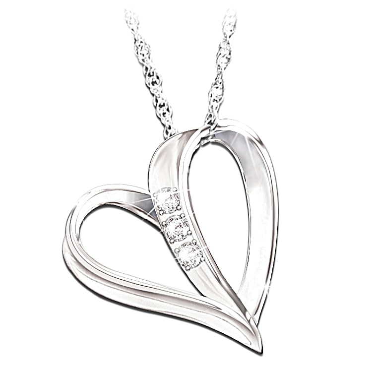 Love diamond necklace hot sale