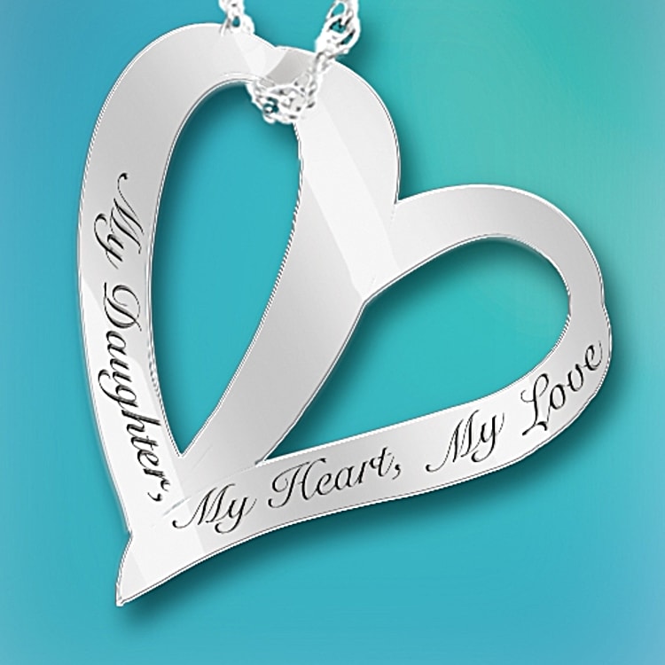 Love my daughter necklace discount