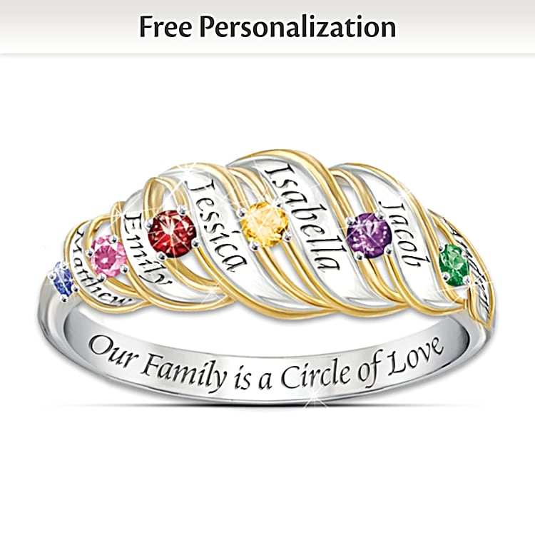 Name and birthstone rings online