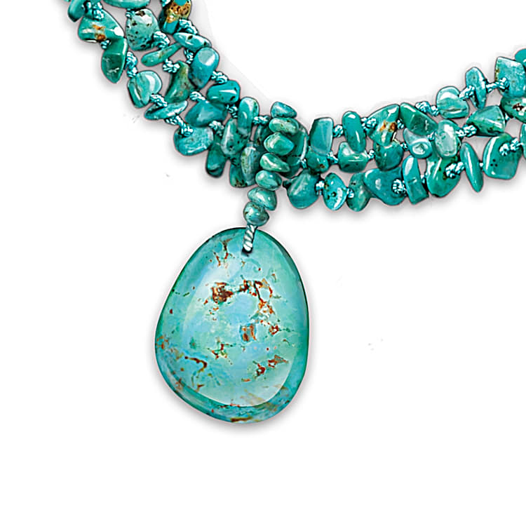 Womens Necklace True Blue Turquoise Necklace