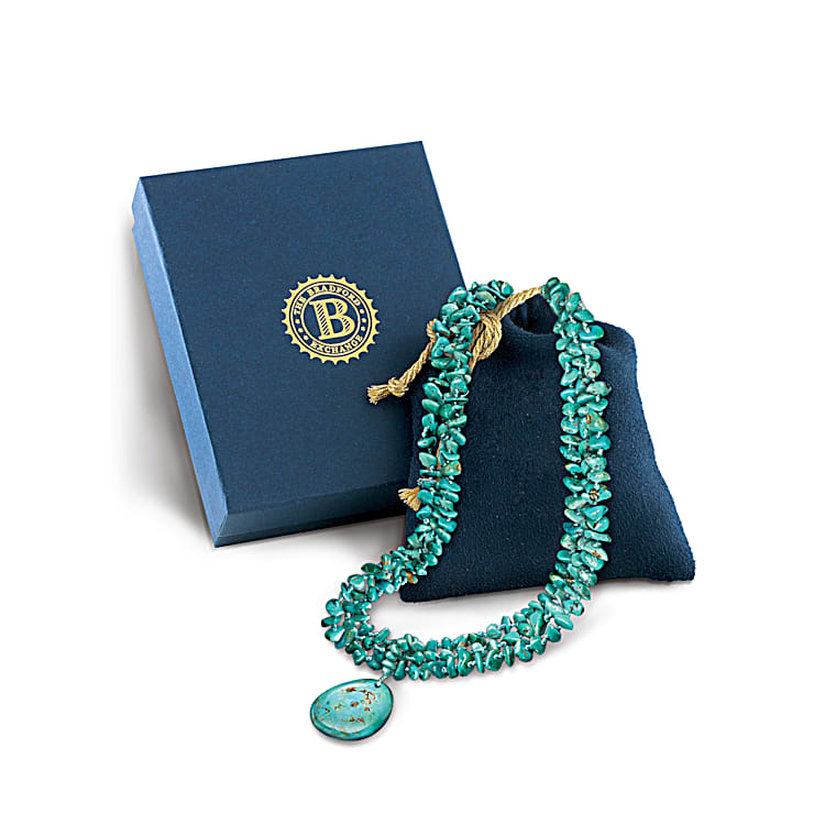 Womens Necklace True Blue Turquoise Necklace