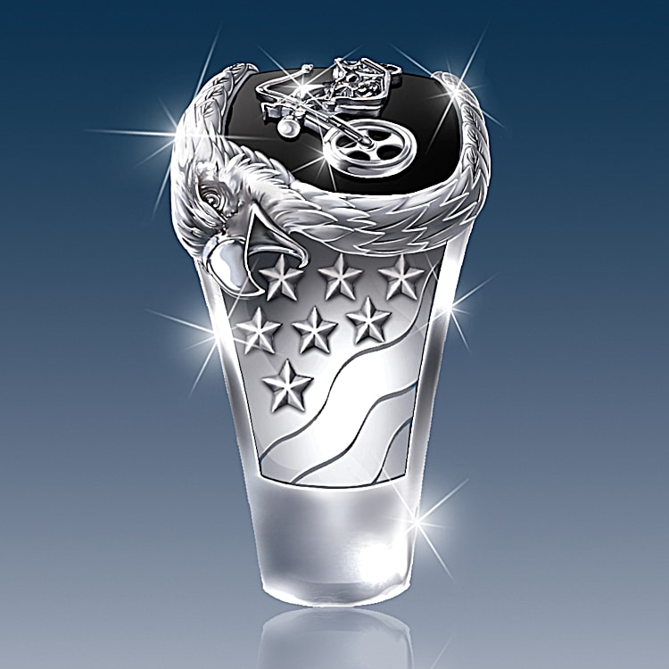 特別セーフ Freedoms Ride Mens Motorcycle Ring アクセサリー