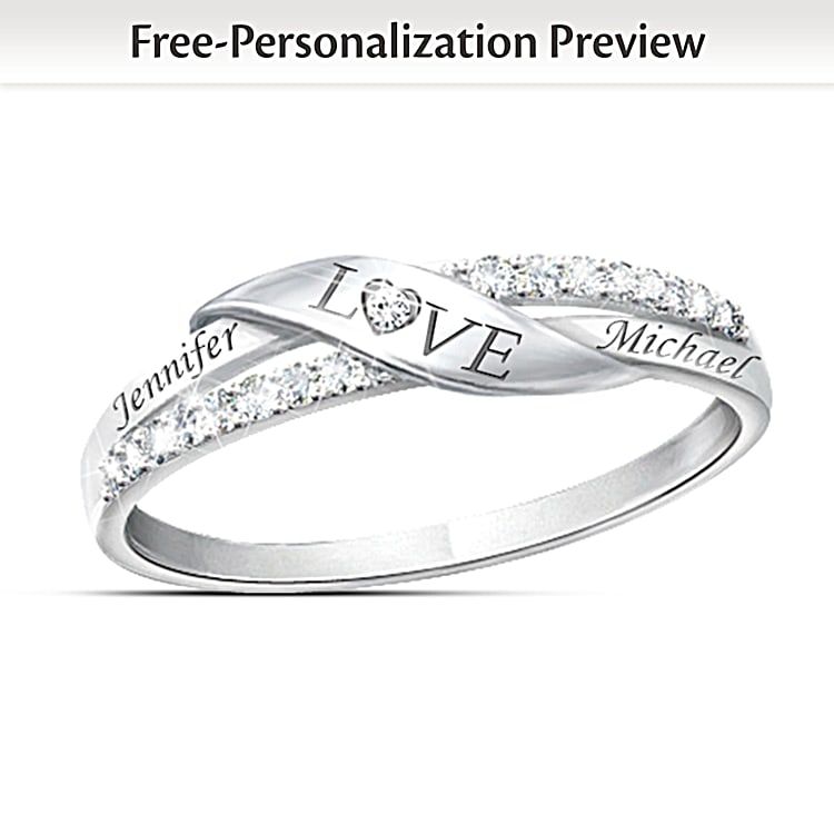Name embossed ring new arrivals