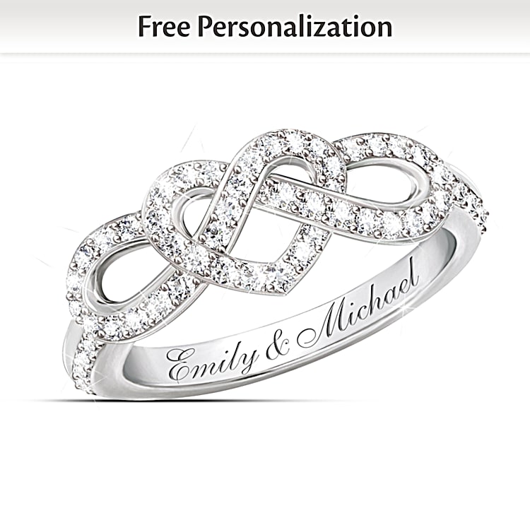 Love knot diamond ring online