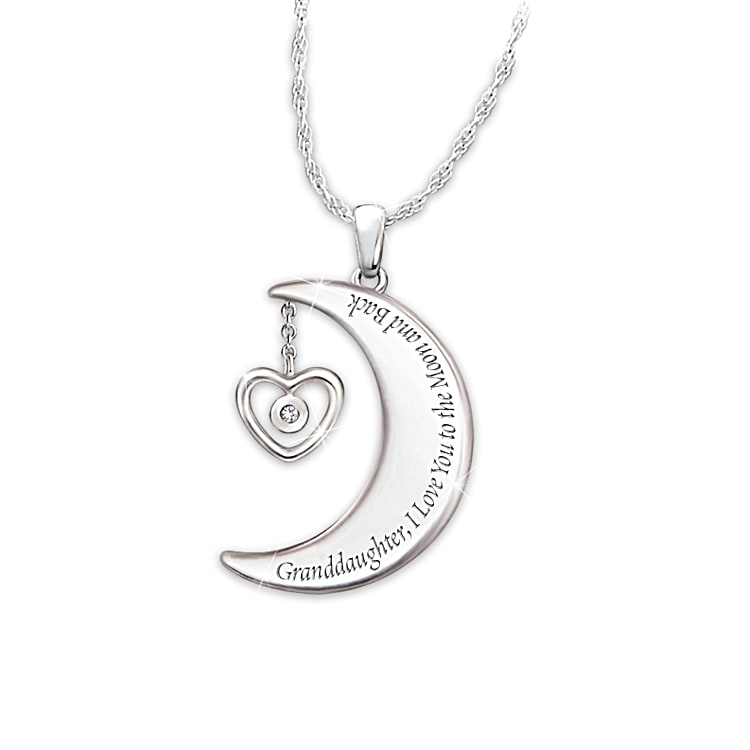 Love you to the moon and back birthstone necklace store
