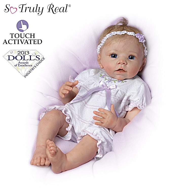 So Truly Real Oliver Touch-Activated Vinyl Baby Doll By Artist Linda Murray  Featuring An Interactive Design That Allows You To Feel His Heartbeat &  Hear Him Coo