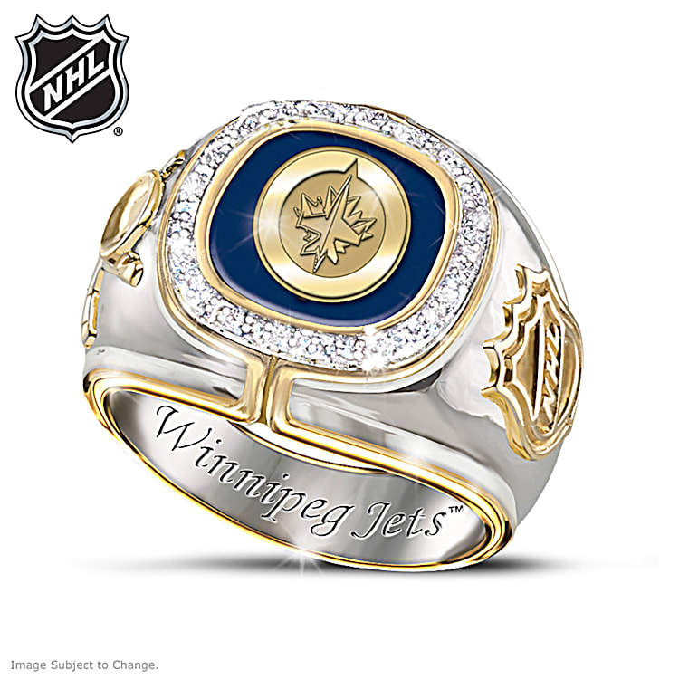NHL Winnipeg Jets Diamond Mens Ring