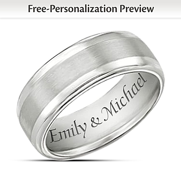 Stainless steel wedding bands for him new arrivals