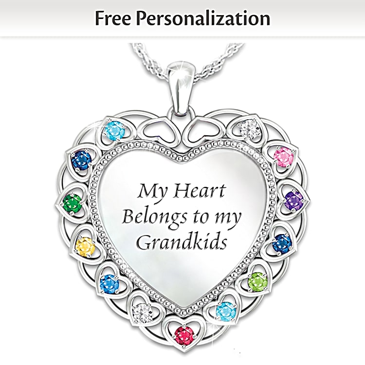 Grandchildren birthstone necklace 2025