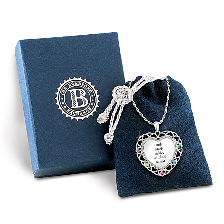 Personalised grandchildren necklace on sale