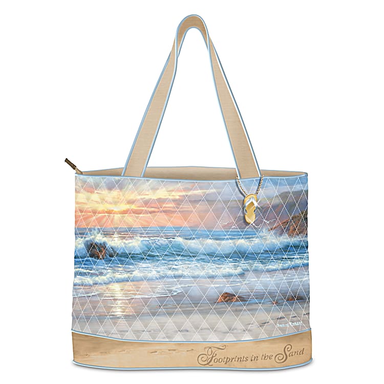 Beach bag with holes for sand top