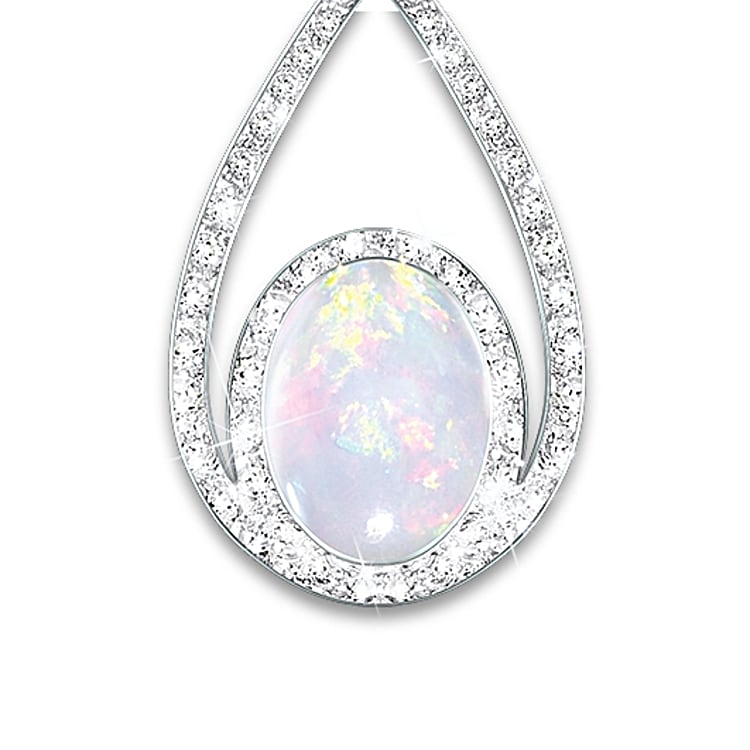 Opal diamond pendant shop