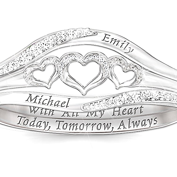 With All My Heart Personalized Diamond Ring