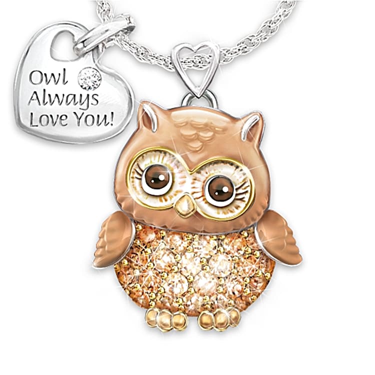 Granddaughter Owl Always Love You Pendant Necklace