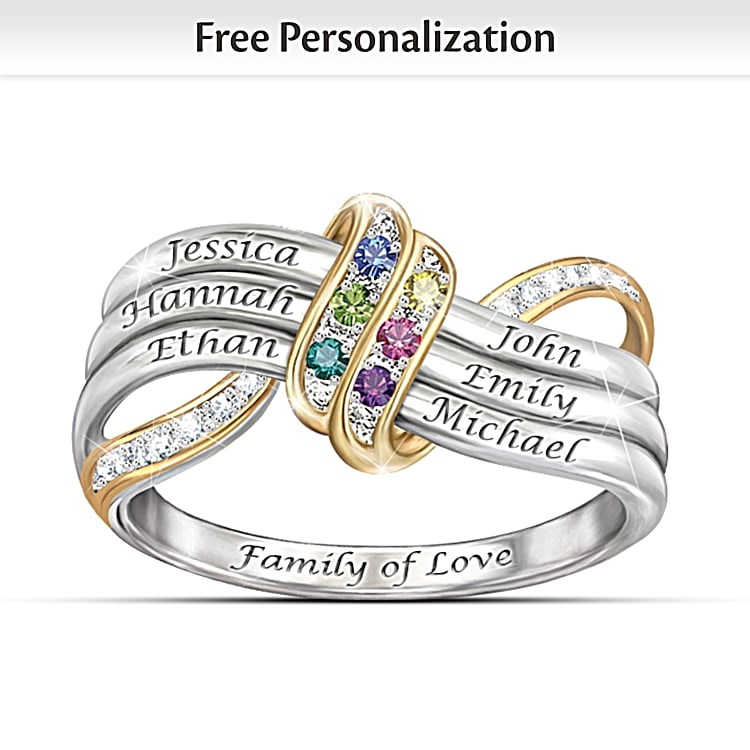 Our Family s Forever Love Personalized Ring