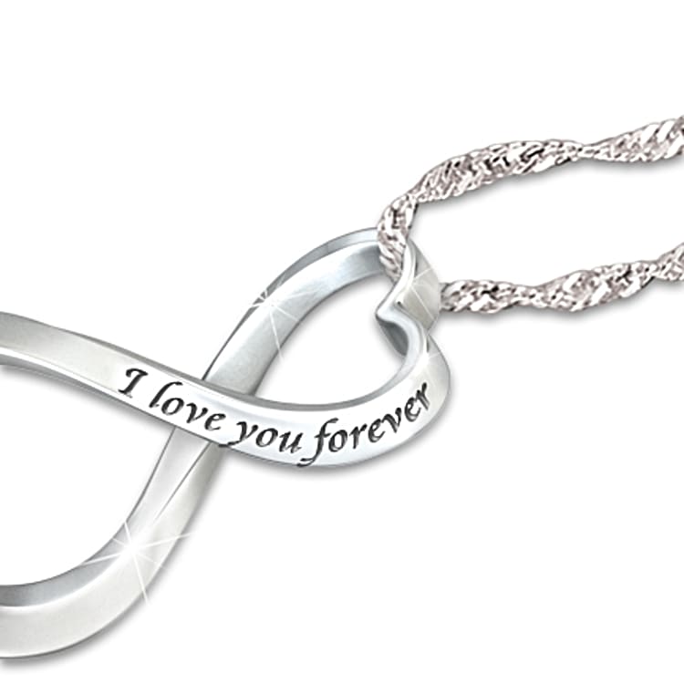 Forever My Daughter Diamond Pendant Necklace