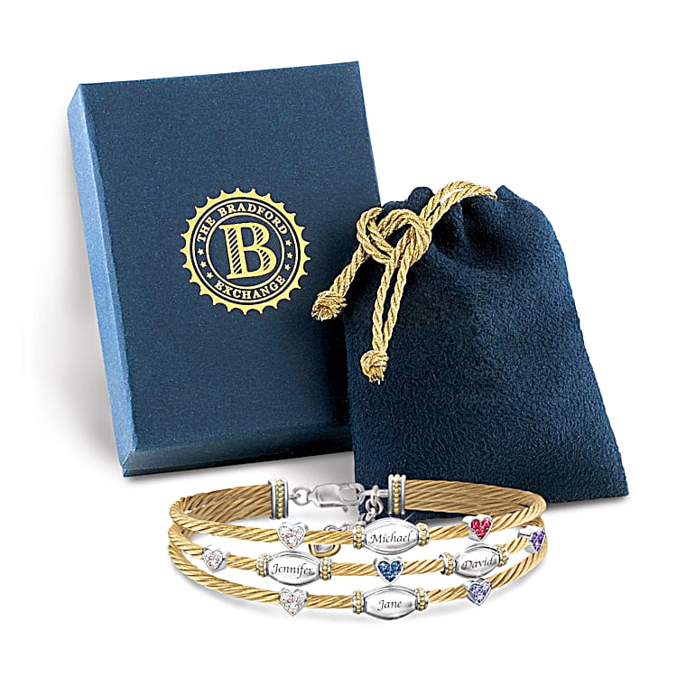 The Strength Of Family Personalized Name-Engraved And Birthstone