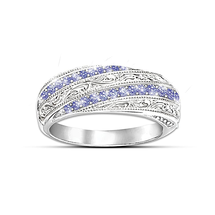 Ring Tanzanite Gemstone Elegance Ring