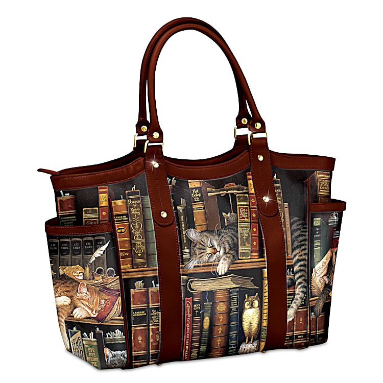 Charles Wysocki Classic Cat Tails Womens Tote Bag