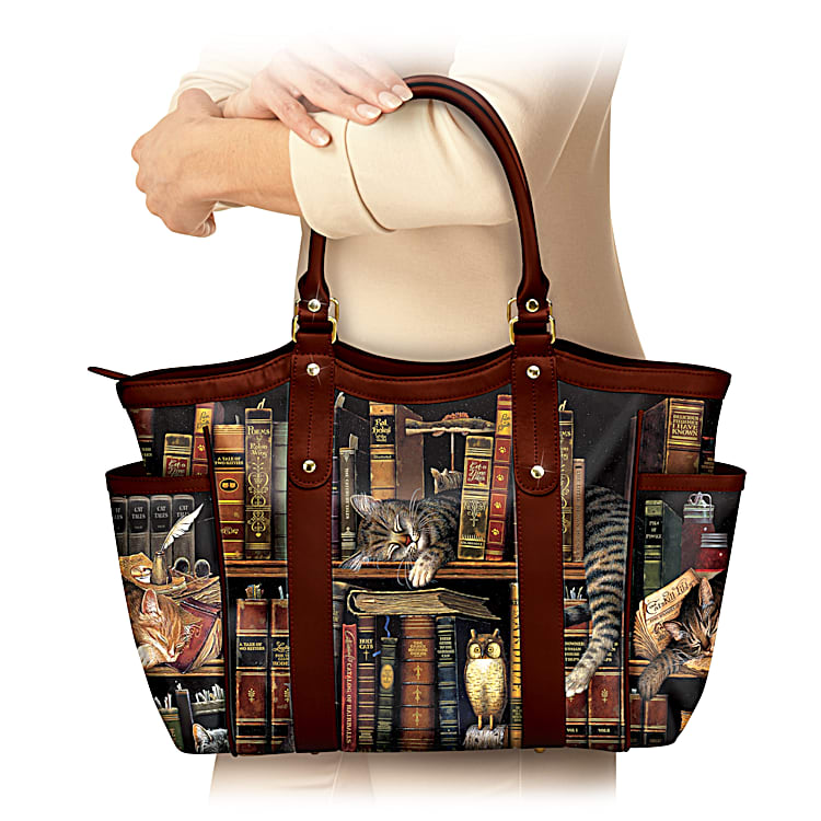 Charles Wysocki Classic Cat Tails Womens Tote Bag Charles Wysocki Classic Cat Tails Womens Tote Bag