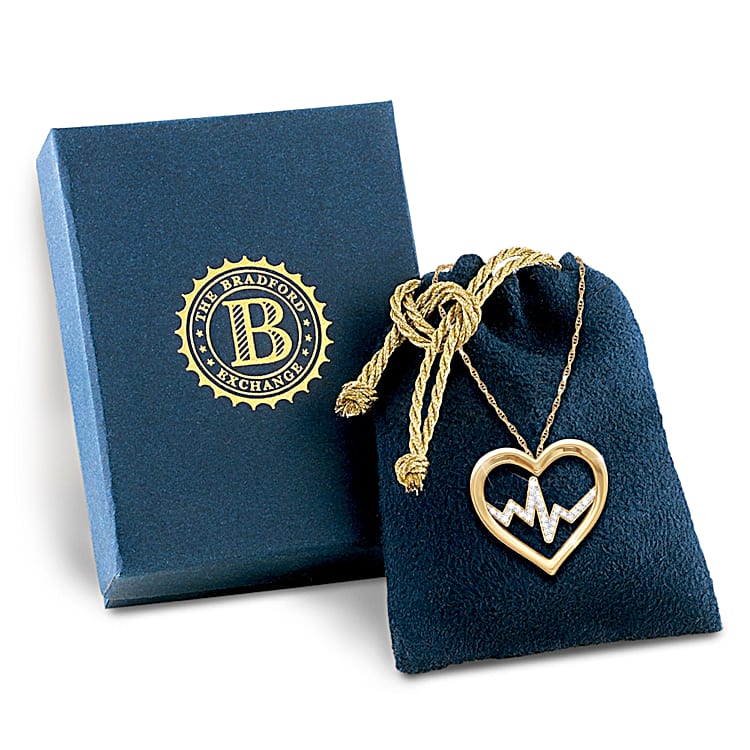 Heart Of A Nurse 18K Gold-Plated Pendant Necklace