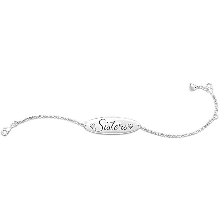 Personalised sister bracelet hotsell