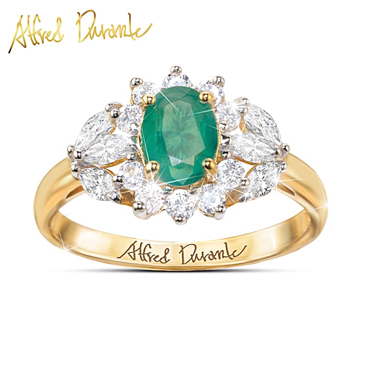 Topaz and emerald ring hotsell