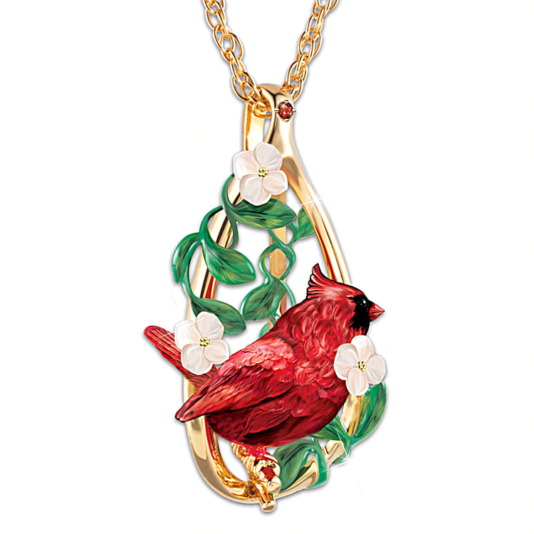 Bradford exchange cardinal necklace on sale
