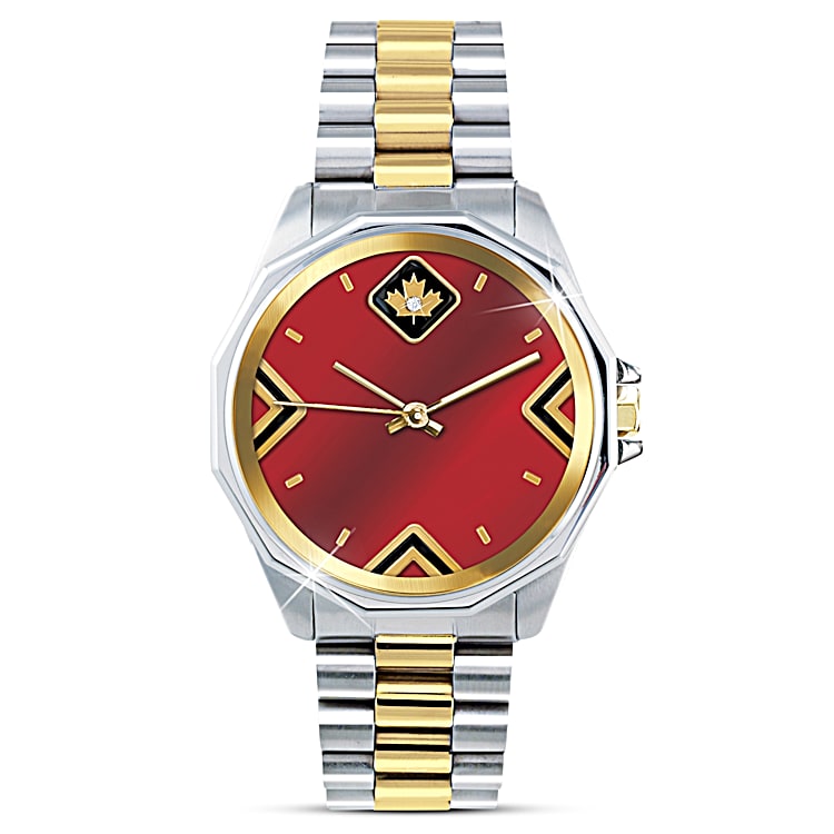 Lest We Forget Mens Canadian Heroes Diamond Dress Watch