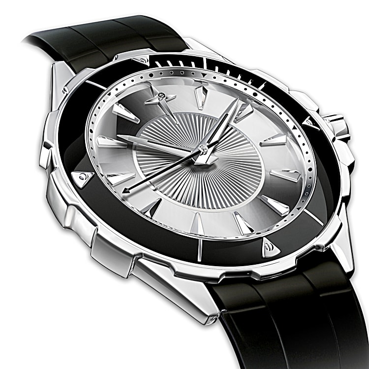 Protection And Strength For My Son Black Sapphire Mens Watch