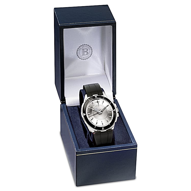 Protection And Strength For My Son Black Sapphire Mens Watch