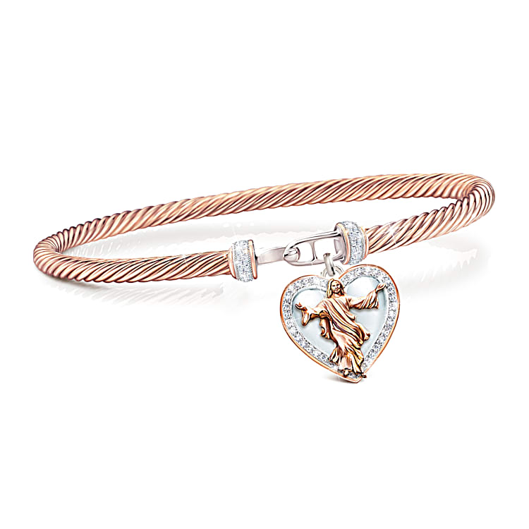 Gold jesus bracelet shop