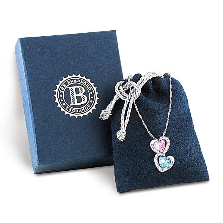 Every Beat Of My Heart Personalized Birthstone Heart Pendant Necklace