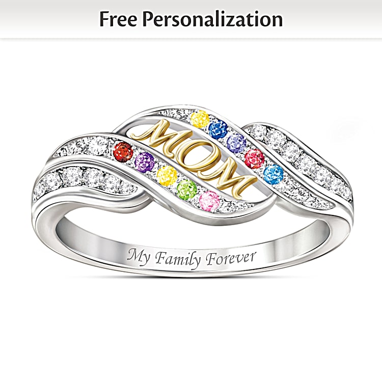 Moms birthstone ring store
